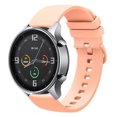 Per Xiaomi Watch Color 22mm Cinturino in silicone morbido a tinta unita (rosa)