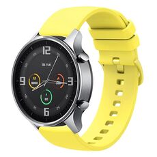 Per Xiaomi Watch Color 22mm Cinturino in silicone morbido a tinta unita (giallo)