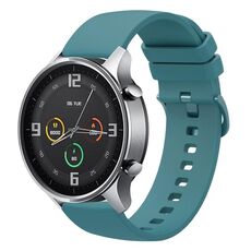 Per Xiaomi Watch Color 22mm Cinturino in silicone morbido a tinta unita (verde pino)