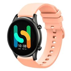 Per Xiaomi Haylou RT2 LS10 22mm Cinturino in silicone morbido a tinta unita (rosa)