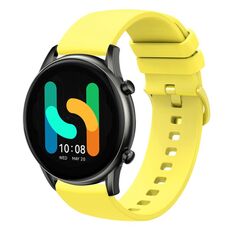 Per Xiaomi Haylou RT2 LS10 22mm Cinturino in silicone morbido a tinta unita (giallo)