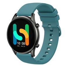 Per Xiaomi Haylou RT2 LS10 22mm Cinturino in silicone morbido a tinta unita (verde pino)