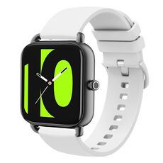 Per Xiaomi Haylou RS4 LS12 22mm Cinturino in silicone morbido a tinta unita (bianco)