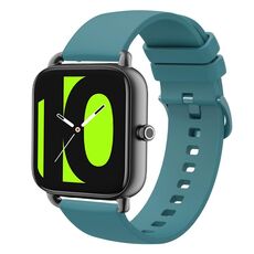 Per Xiaomi Haylou RS4 LS12 22mm Cinturino in silicone morbido a tinta unita (verde pino)