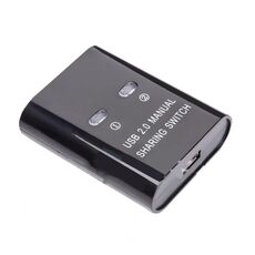 SW68 Commutatore 2 in 1 USB Condivisione di stampe automatiche, Colore: Nero