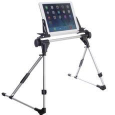 Supporto portatile per tablet pieghevole in lega di alluminio per telefono cellulare (bianco)