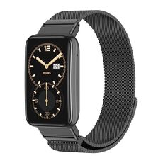 Per Xiaomi Mi Band 7 Pro Mijobs Milan Cinturino magnetico in acciaio inossidabile (nero)