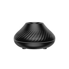 DQ705 Diffusore di aromi a fiamma vulcanica Lampada ad olio essenziale Umidificatore d'aria con luce notturna a colori (nero)