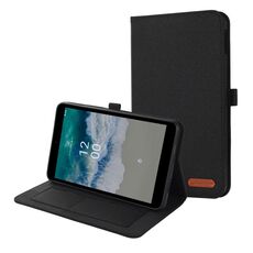 Per Nokia T10 Tessuto PU + TPU Custodia in pelle per tablet (nero)