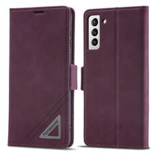 Per Samsung Galaxy S22 + 5G Forwenw Custodia per telefono in pelle con fibbia a doppio lato (rosso vino)