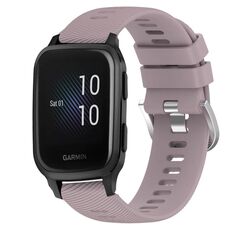 Per Garmin Venu SQ 20mm Cinturino in silicone morbido a tinta unita (Roland Purple)