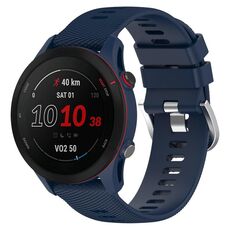 Per Xiaomi MI Watch S1 Cinturino per orologio in silicone morbido a tinta unita da 22 mm (blu notte)