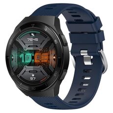 Per Huawei Watch GT 2E 22mm Cinturino in silicone morbido a tinta unita (blu notte)