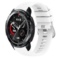 For Honor Watch GS Pro 22mm Cinturino in silicone morbido a tinta unita (bianco)