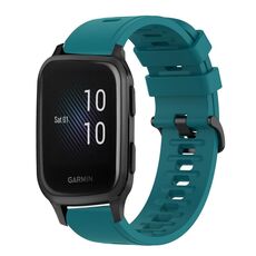 Per Garmin Venu SQ 20mm Cinturino in silicone morbido a tinta unita (verde)