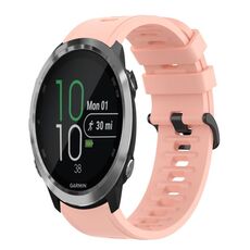 Per Garmin Forerunner 645 Music 20mm Cinturino in silicone morbido a tinta unita (rosa)