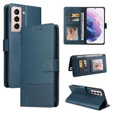 Per Samsung Galaxy S22 + 5G GQUTROBE Custodia per telefono in pelle magnetica con sensazione di pelle (blu)