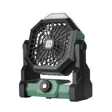Ventola portatile per esterni X3 Ventola di raffreddamento ad aria con ricarica USB con lampada notturna a LED (verde)
