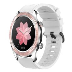 Cinturino per orologio in silicone morbido a tinta unita For Honor Watch Dream 22MM (bianco)