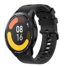 Per Xiaomi MI Watch Color 2 22mm Cinturino in silicone morbido a tinta unita (nero)