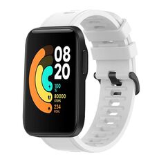 Per Xiaomi MI Watch Sport 22mm Cinturino in silicone morbido a tinta unita (bianco)
