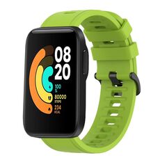 Per Xiaomi MI Watch Sport 22mm Cinturino in silicone morbido a tinta unita (verde lime)