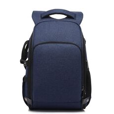 Zaino Cationic SLR Zaino fotografico impermeabile con foro per cavo per cuffie (blu)