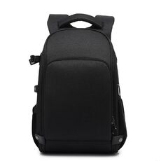 Zaino Cationic SLR Zaino fotografico impermeabile con foro per cavo per cuffie (nero)