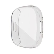 Per Fitbit Versa 4 / Sense 2 Custodia per orologio in TPU galvanica a copertura totale (trasparente)