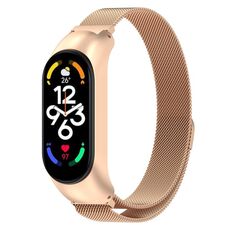 Per Xiaomi Mi Band 7 / 7NFC Cinturino in metallo in acciaio inossidabile di Milano (oro rosa)