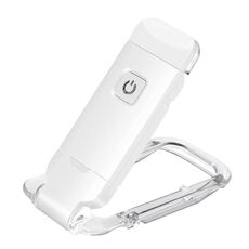 Luce per segnalibri portatile dimmerabile a LED di ricarica USB (bianca)