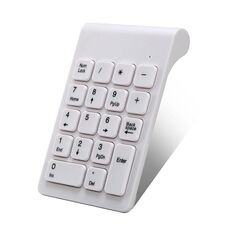Mini tastierino numerico wireless 2.4G (bianco)