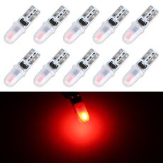 10 in 1 pannello strumenti per auto T5 LED luce decorativa (luce rossa)