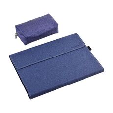 Per Microsoft Surface Pro 9 Custodia per tablet PC all-inclusive con alimentatore (blu scuro)