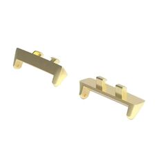 Per OPPO Watch3 Pro 46 mm 1 paio 22 mm connettore cinturino in metallo (oro)