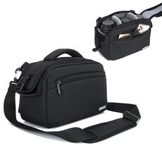 Marsupio a tracolla con tracolla per fotocamera 2 in 1 (nero)