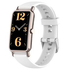 Per Huawei Watch Fit Mini cinturino in silicone da 16 mm (bianco)