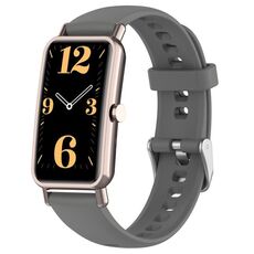 Per Huawei Watch Fit Mini 16mm Cinturino in silicone (grigio scuro)
