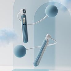Fitness Sport Conteggio elettronico intelligente Corda per saltare, Stile: Big Ball (blu)