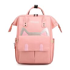 Borsa per mummia dello zaino di grande capacità per la conservazione del pannolino della bottiglia (rosa)