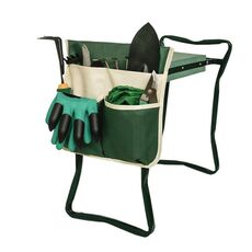 MTP-635 Borsa porta attrezzi per carrello da giardinaggio (cucitura verde beige)