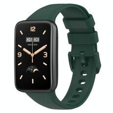 Per cinturino in pelle Xiaomi Mi Band 7 Pro Litchi Texture (verde)