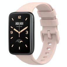 Per Xiaomi Mi Band 7 Pro Cinturino in pelle con trama litchi (rosa)