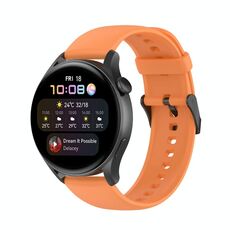 Per Huawei Watch3 Pro Nuovo cinturino in silicone morbido a tinta unita (arancione)