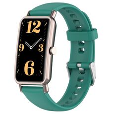 Per Huawei Watch Fit Mini cinturino in silicone da 16 mm (verde pino)