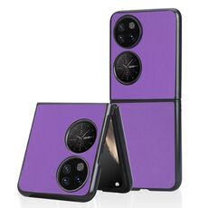 Per Huawei P50 Pocket Plain Skin Litchi Texture Phone Case (viola)