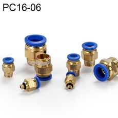 PC16-06 LAIZE PC Filettatura Maschio Dritto Pneumatico Raccordo Rapido Raccordo