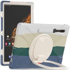 Per Samsung Galaxy Tab S8 Ultra X900 Custodia protettiva in silicone + PC Tablet (verde colorato)