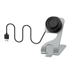 Per Amazfit GTS4 Mini base di ricarica magnetica girevole in metallo (grigio)