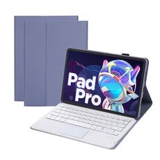Custodia in pelle con tastiera Bluetooth AM18-A con touchpad per Lenovo XiaoXin Pad Pro 2022 11,2 pollici (blu)